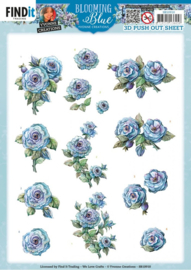 3D Push Out - Yvonne Creations - Blooming Blue - Rosehip - SB10910