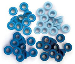 We R Memory Keepers Blue Crop-A-Dile Standard Eyelet (60pcs)