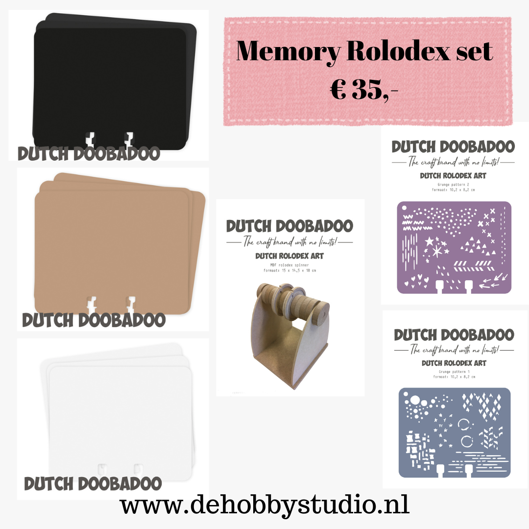 Dutch doobadoo- Memory Rolodex set