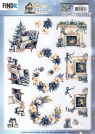 3D Cutting Sheets - Berries Beauties - Falling for Christmas - Coziness - CD12248