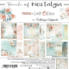 Craft O Clock - Touch of Nostalgia - Paper Pack 15,25x15,25 cm 