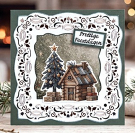 3D Cutting Sheet - Berries Beauties - Good Old Christmas - Houses