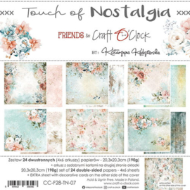 Craft O Clock -  Touch of Nostalgia - Paper Pack 20,3x20,3 cm