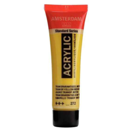 Transparantgeel Middel - 272 - Amsterdam Acrylverf 20 ml Tube