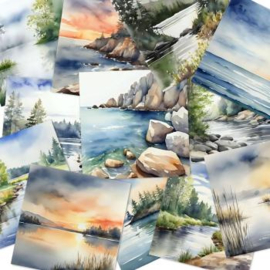 LaCreativ - Designpapier "Anglerliebe" Paper Pack 6x6" - 24 Bogen