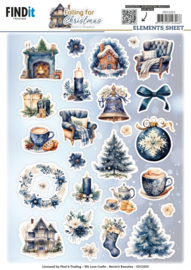 3D Cutting Sheets - Berries Beauties - Falling for Christmas - Small Elements - CD12253