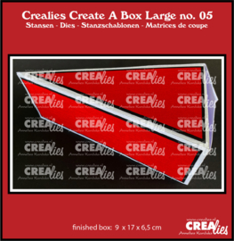 Crealies - Create A Box Large stans no. 5, Taartpunt groot