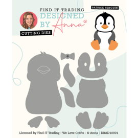 Designed by Anna - DBAD10001 -  Mix and Match Cutting Dies - PATRICK PENGUIN