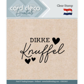 Card Deco Essentials CDECS027  - Clear Stamps - Dikke Knuffel