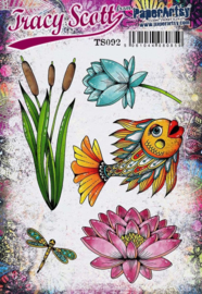 Paperartsy -  Tracy Scott 092 (A5 set, trimmed, on EZ)