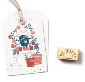 Cats on Appletrees - 28435 - Stempel - Be Happy