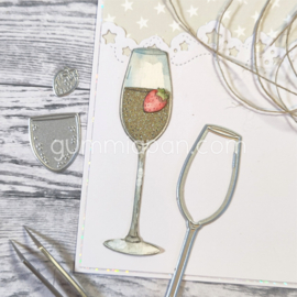 Gummiapan - dies - D250319 - Champagne Glass