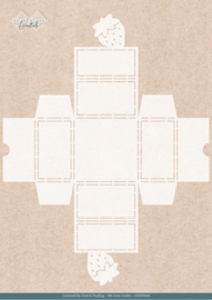 Stencil - Card Deco Essentials - Sweet Strawberries - Sweet Box - A4 -  CDEST068