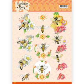 3D knipvel- Jeanine's Art - Humming Bees - Bee Queen CD11675