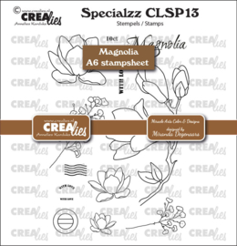 Crealies - Specialzz no. 13, Magnolia (A6 stempelvel)