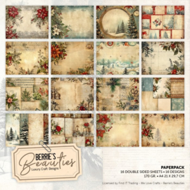 Paperpack - Berries Beauties - Vintage Christmas - A4 - BBPPA410003