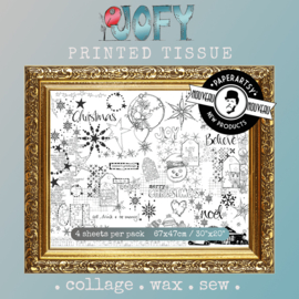 Paperartsy  Printed Tissue - JoFY Christmas - PT09
