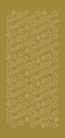 Prettige feestdagen groot - Mat Gold -  CD5113G