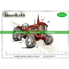 Katzelkraft - Tractor - Unmounted Rubber Stamp - SOLO186
