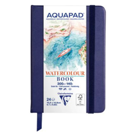 Clairefontaine Aquapad hardcover boek A6 24 bladen 300g