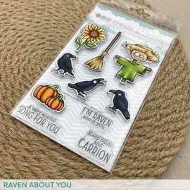 Create a smile stamp Clear A6 Raven about you