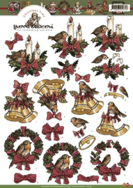 3D Knipvel - Yvonne Creations - Christmas time - CD10159