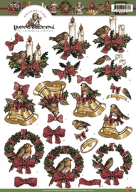 3D Knipvel - Yvonne Creations - Christmas time - CD10159