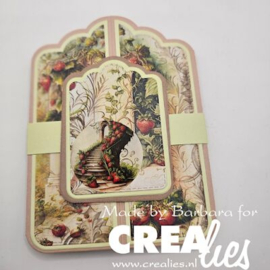 Crealies - Cardzz stansen no. 636, Gatefold card Paneel B - CLCZ636