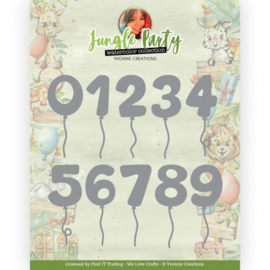 Yvonne Creations -Dies Jungle Party - Jungle Numbers - YCD10304