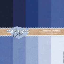 Card Deco Color Paperpack - Linen - Blue - A4 - CDCPPA412004