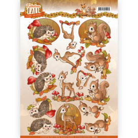 3D Knipvel - Yvonne Creations - Fabulous Fall - Fabulous Animals CD11157