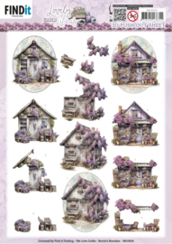 3D Push Out - Berries Beauties - Lovely Lilacs - Lovely Houses - SB10924
