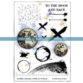 Katzelkraft - To the moon and back – Rubber Stamp - KTZ300