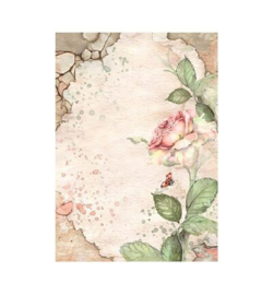 Stamperia - Rice Paper Achtergronden A6 Selectie – House of Roses - DFSAK6039