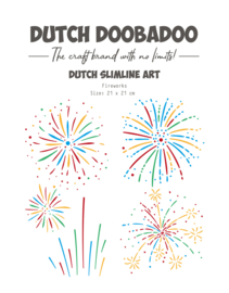 Dutch Doobadoo DDBD Mask Art Slimline Firework 21x21cm - 470.784.182