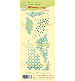 Leane Creatief - 558.337 - Deco clear stamp, Structuren 6.