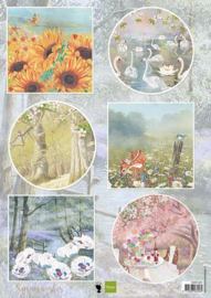 Marianne Design - EWK1291 -Decoupage Zwanen - A4