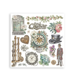 Stamperia - Rub-On Kit – Gardens of Time - DFLRBX11