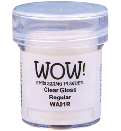 Wow! - WA01R - Embossing Powder - Regular - Clear - Clear Gloss