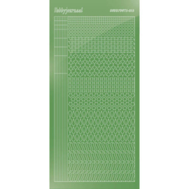 Hobbydots sticker - Mirror - Lime