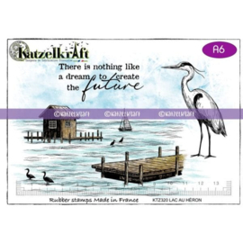 Katzelkraft - Lac au heron - Unmounted Rubber Stamp - KTZ320