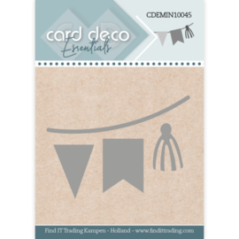 Card Deco Essentials - Mini Dies - Bunting Flags - CDEMIN10045