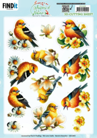 3D Cutting Sheet - Berries Beauties - Whispers of Nature - Yellow - CD12439