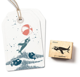 Cats on Appletrees - 27529 - Stempel - Zwemmende pinguin