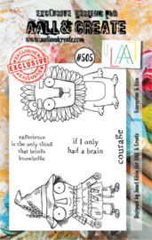 AALL & Create A7 clear stamp #505 -Scarecrow & Lion             