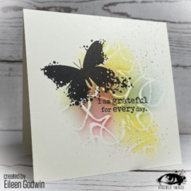 Visible image Entwined Butterflies stencil