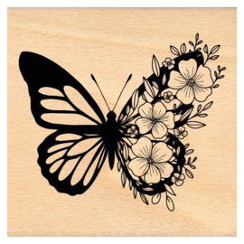 Florilèges Design - Houten stempel - Papillon du printemps