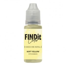 FindIt Color Oxide Ink Refill – Soft Yellow - FITCOIR001