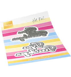 Marianne Design - Hot Foil Die - Fijne Feestdagen - CR1670