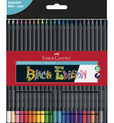 Faber Castell - Black Edition - FC-116424 - Kleurpotloden in kartonnen etui